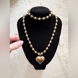 Stainless Steel Necklace and Bracelet set